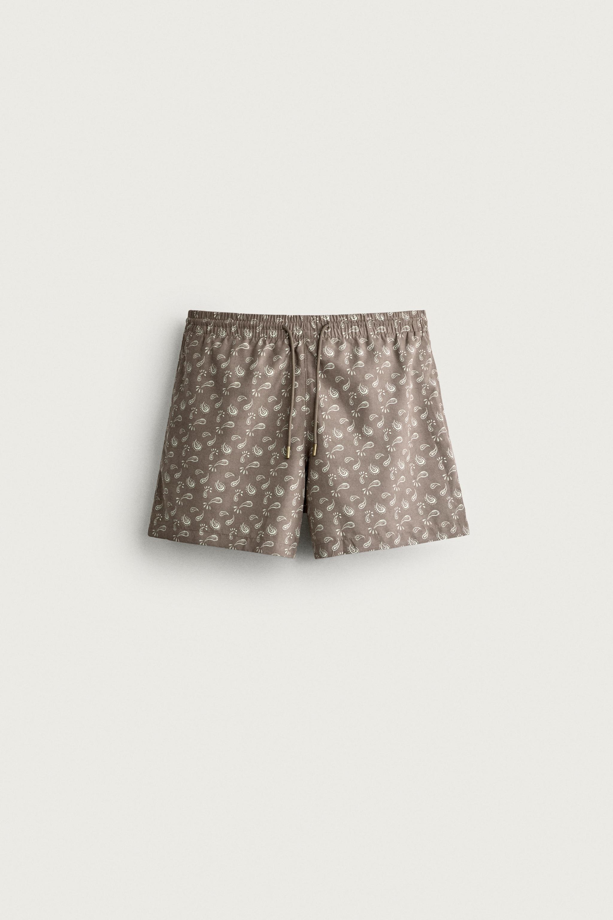 MAILLOT DE BAIN MI-LONG À IMPRIMÉ PAISLEY